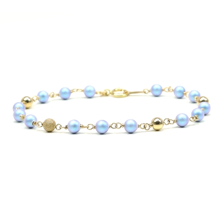 Bracelet for women, Ichiban Luxury Iridescent Light Blue