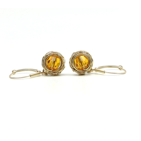 Leverback earrings by Ichiban - Sweet Topaz