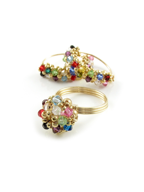 Set ring and earrings by Ichiban - Primetime Multicolor