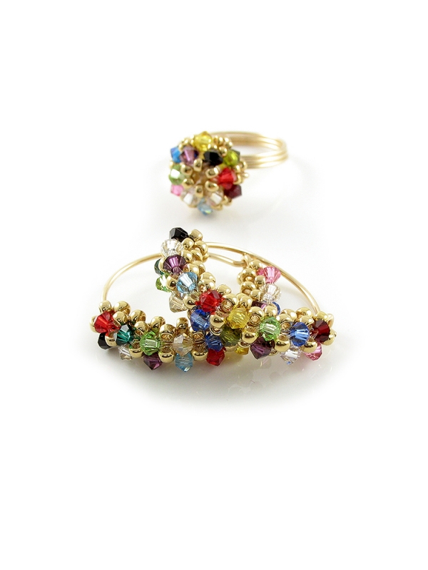 Set ring and earrings by Ichiban - Primetime Multicolor