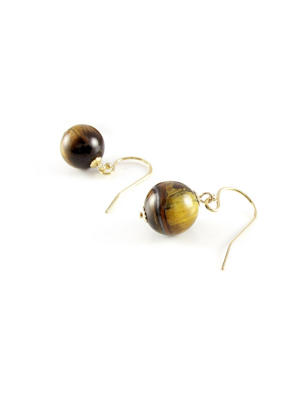 Dangle earrings by Ichiban - Tiger's Eye