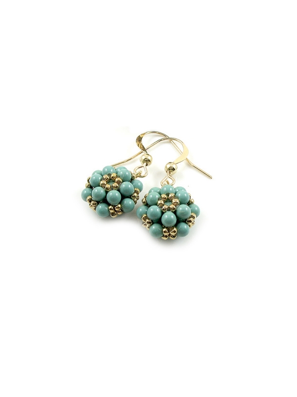 Dangle earrings by Ichiban - Daisies Jad