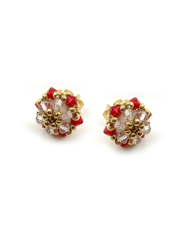 Minidaisies Light Siam - earrings
