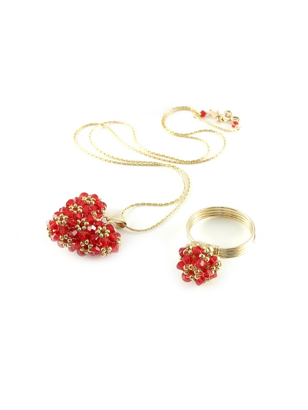 Set pendant and ring by Ichiban - Love Around