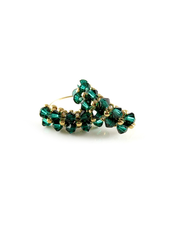 Earrings by Ichiban - Mini Diva Emerald