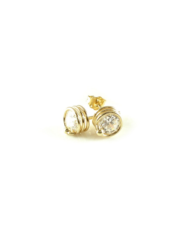 Stud earrings - Ichiban - Busted Crystal Clear