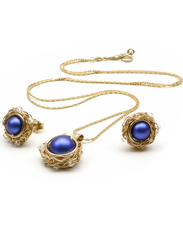 Set pendant and stud earrings by Ichiban - Sweet Night