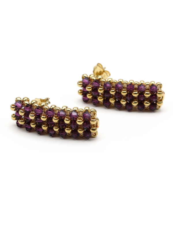 Stud earrings by Ichiban - Executive Amethyst