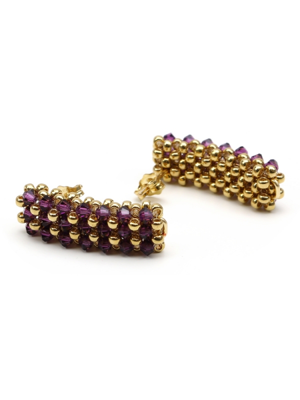 Stud earrings by Ichiban - Executive Amethyst