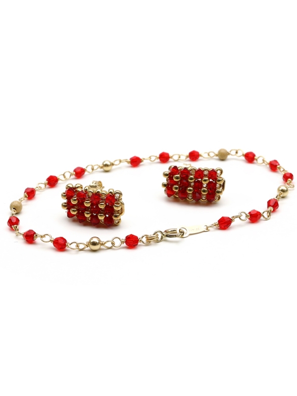 Set bracelet and stud earrings by Ichiban - Executive Light Siam
