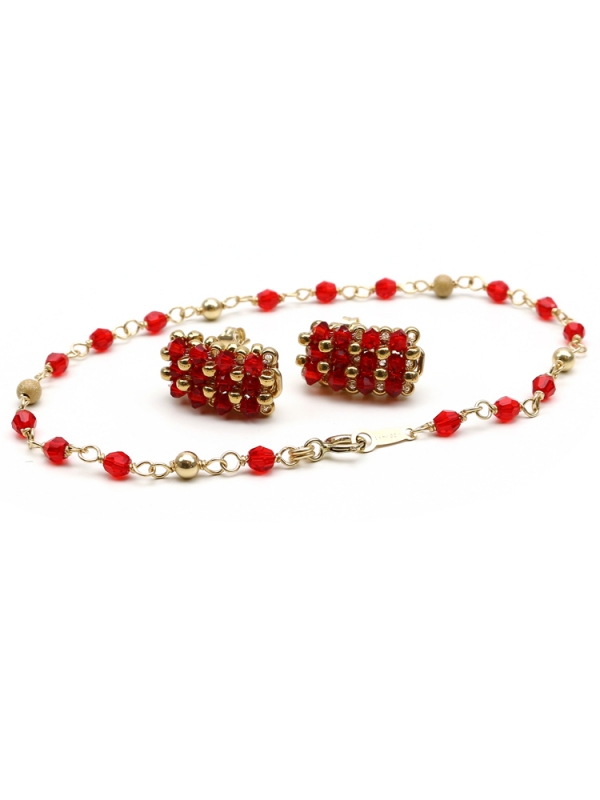 Set bracelet and stud earrings by Ichiban - Executive Light Siam