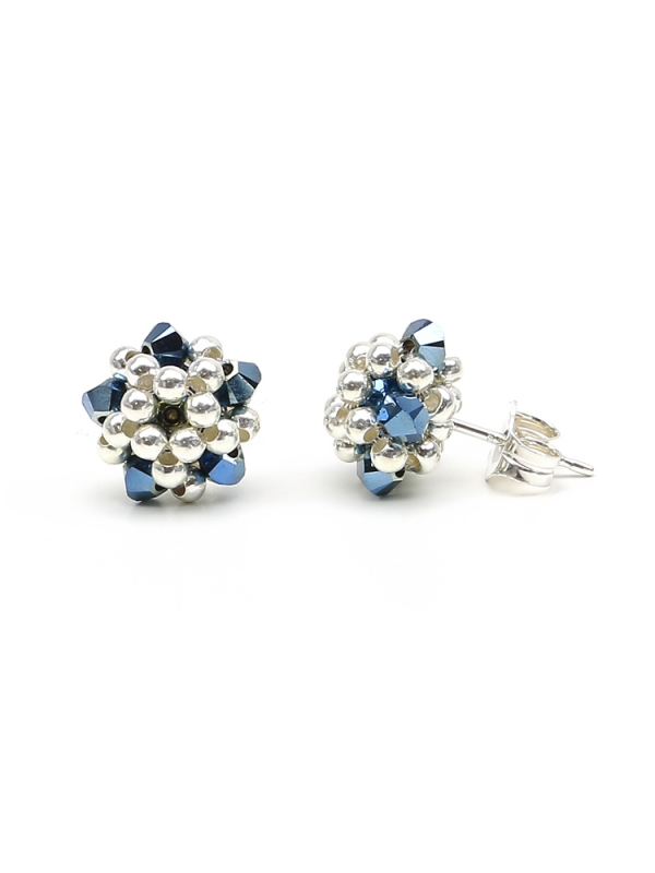 Charm Blue - stud earrings