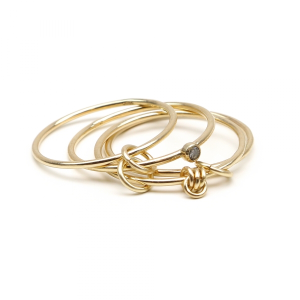 Inel din aur 14K si diamant - Transformers Diamond