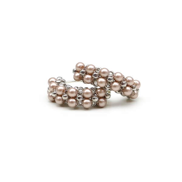Cercei - Mini Diva Pearls Powder Almond AG925