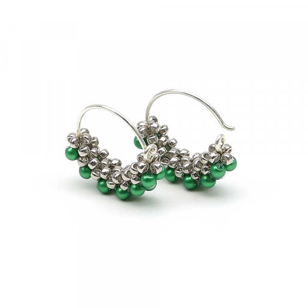 Cercei Ichiban - Mini Diva Pearls Eden Green AG925