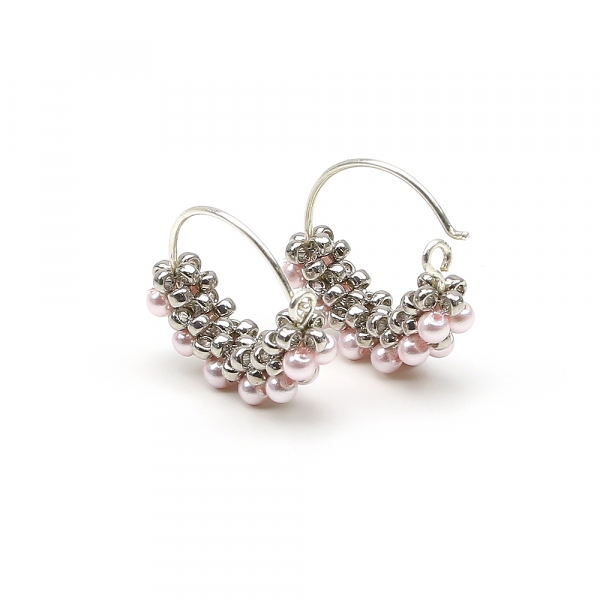 Cercei Ichiban - Mini Diva Pearls Rosaline AG925
