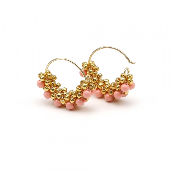 Minidiva Pearls Pink Coral - cercei