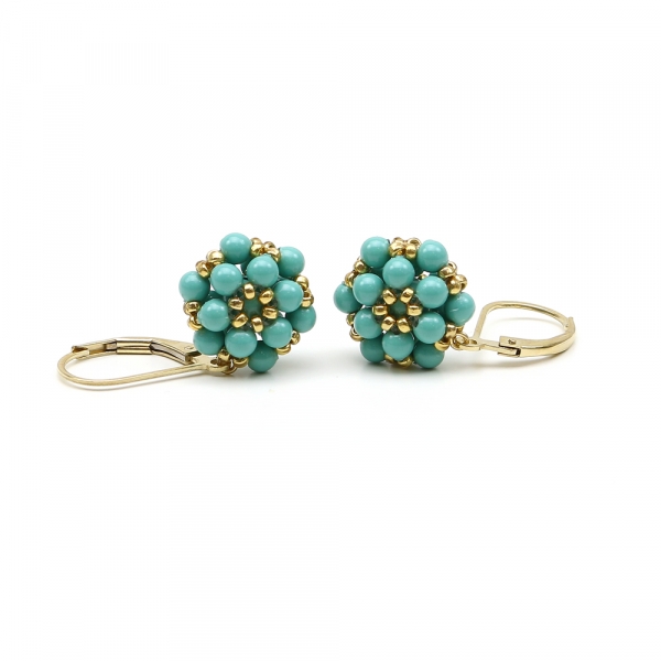 Leverback errings by Ichiban - Daisies Jad - limited edition