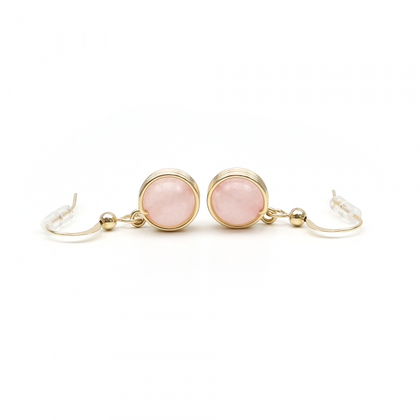 Busted Quart Rose - earrings