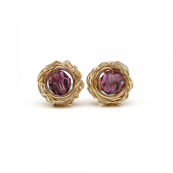 Stud earrings by Ichiban - Sweet Amethyst