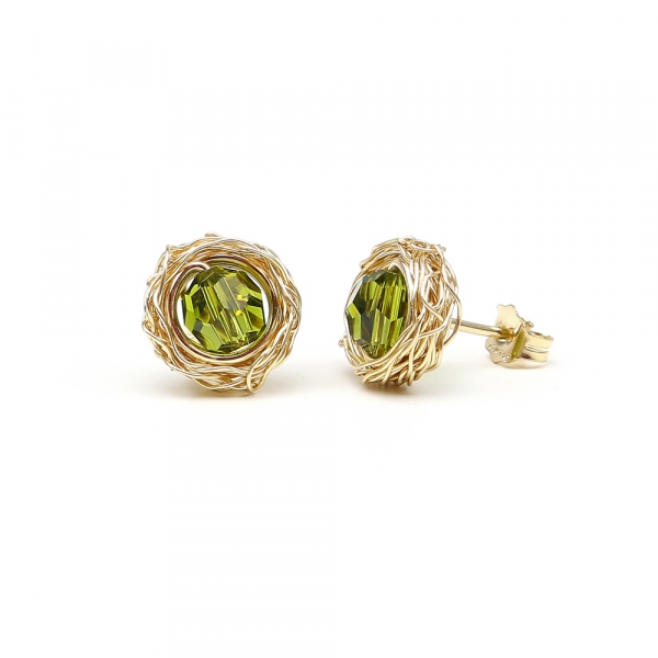 Stud earrings by Ichiban - Sweet Olivine