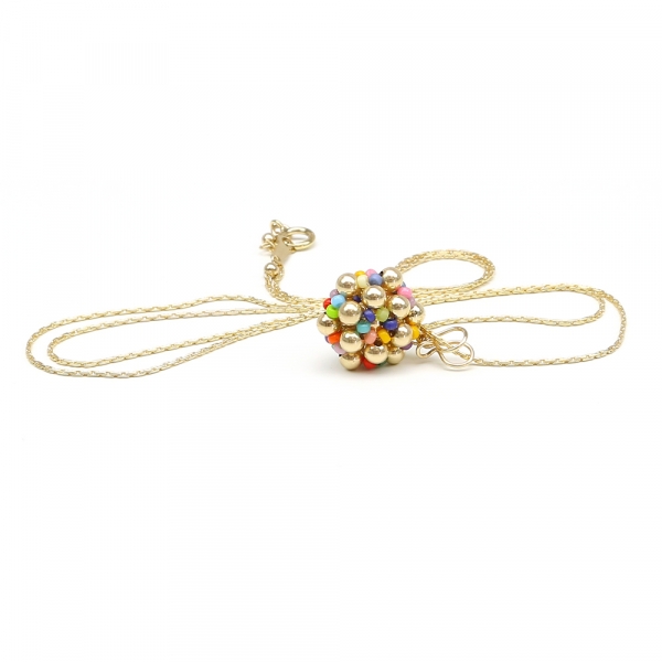 Pandantiv Ichiban - Golden Daisies Miyuki Multicolor