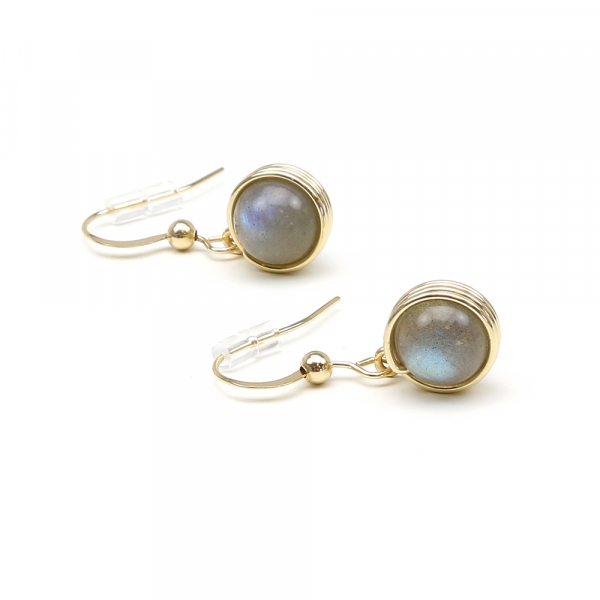 Earrings by Ichiban - Busted Gemstone Labradorite