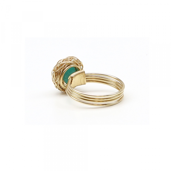 Inel din AU14K, Ichiban - Sweet Amazonite AU14K