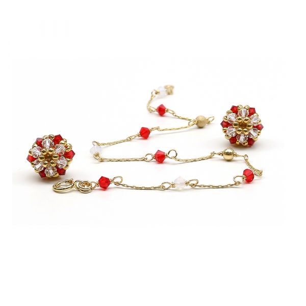 Set bratara si cercei cu surub, Ichiban - Martisor 