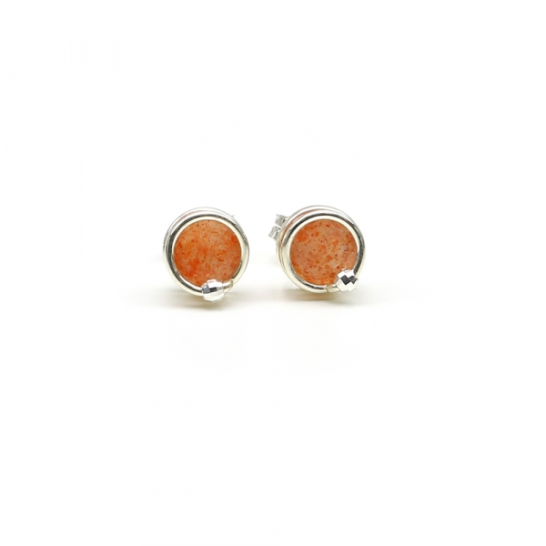 Stud earrings by Ichiban -  Deluxe Sunstone AG925