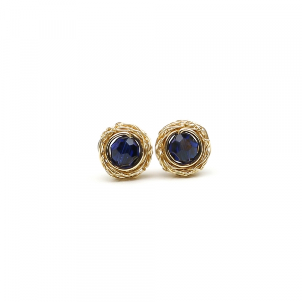 Stud earrings by Ichiban - Sweet Dark Indigo