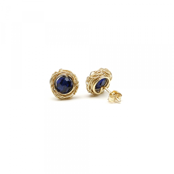 Stud earrings by Ichiban - Sweet Dark Indigo
