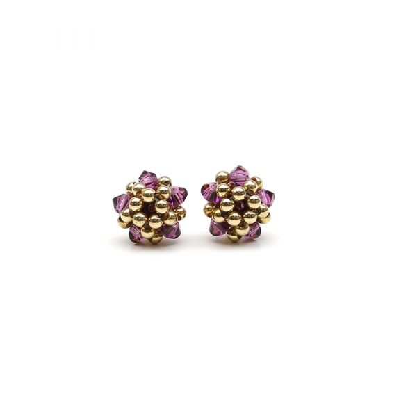 Stud earrings by Ichiban - Charm Amethyst
