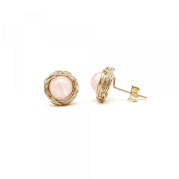 Cercei cu surub, Ichiban - Sweet Quart Rose