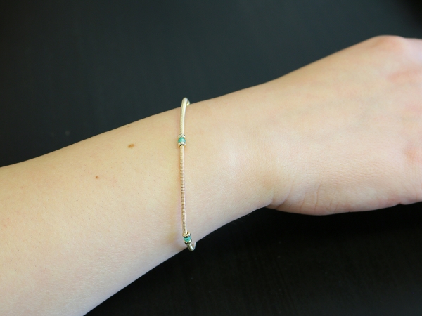 Gemstone bracelet by Ichiban - Vogue Emerald