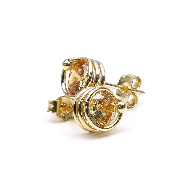 Stud earrings by Ichiban - Busted Champagne