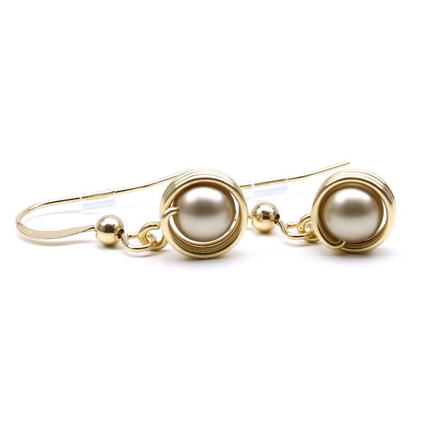 Earrings by Ichiban - Busted Pearls Platinum