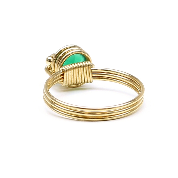 Inel Ichiban - Busted Deluxe Green Onyx 