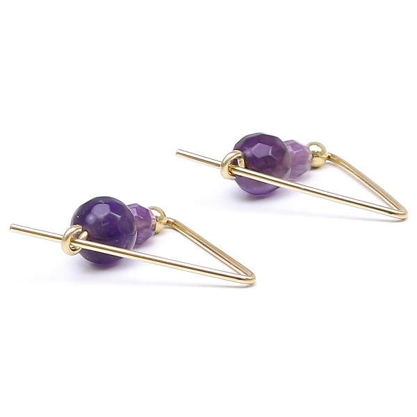 Earrings by Ichiban - Fancy Amethyst