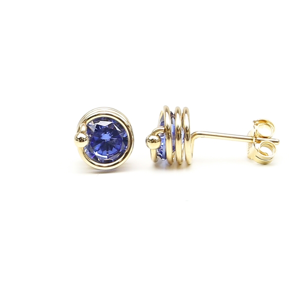 Stud earrings by Ichiban - Busted Tanzanite