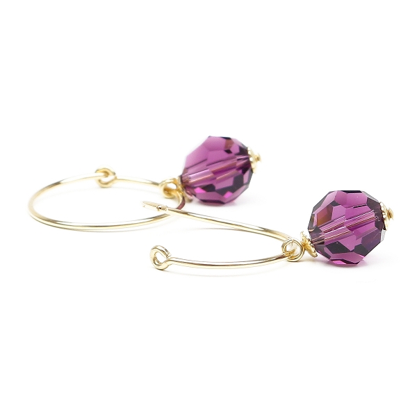 Cercei Ichiban - Circle Crystal Amethyst