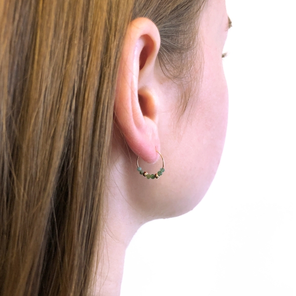 Cercei Ichiban - Simple Style Emerald AUR14 K