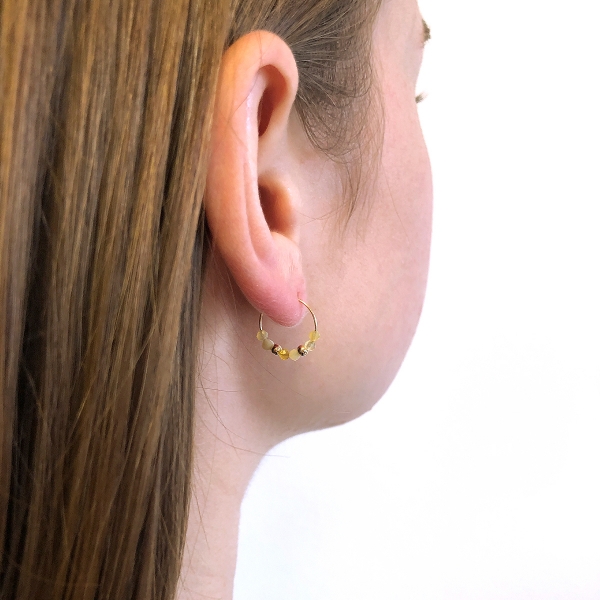 Cercei Ichiban - Simple Style Yellow Opal AUR14 K