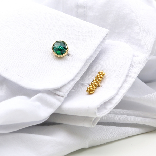 Cufflinks by Ichiban - Busted Emerald