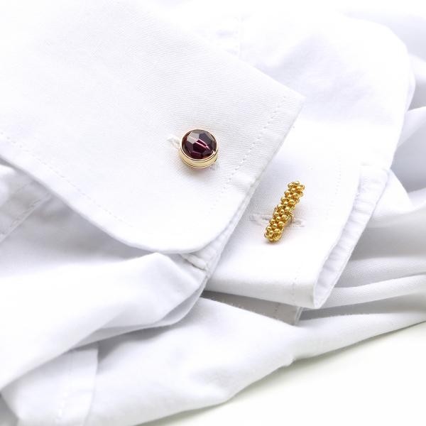 Cufflinks by Ichiban - Busted Amethyst