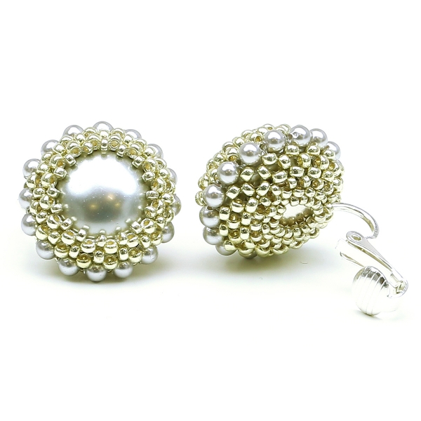 Cercei clips, Ichiban - Light Grey Moon