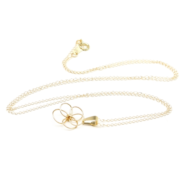 Pandantiv din aur 14K, Ichiban - Flower Power 