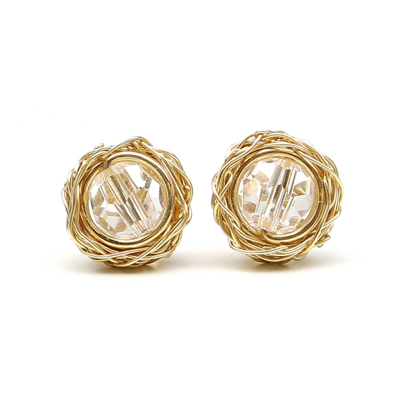Stud earrings by Ichiban - Sweet Crystal Clear