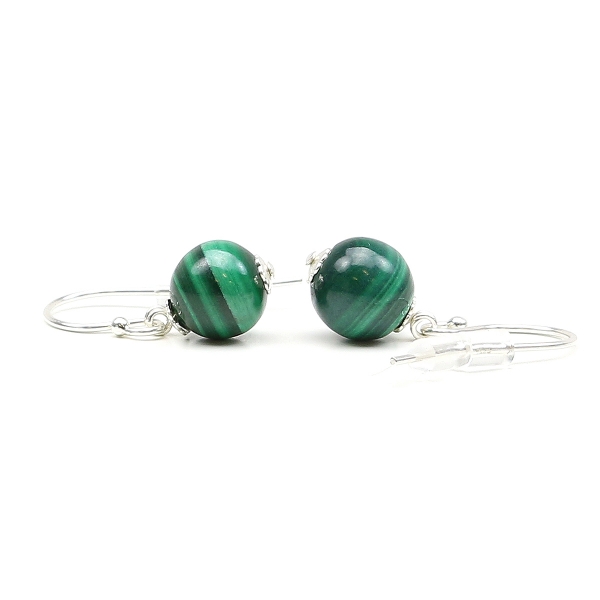 Dangle earrings by Ichiban - Malachite