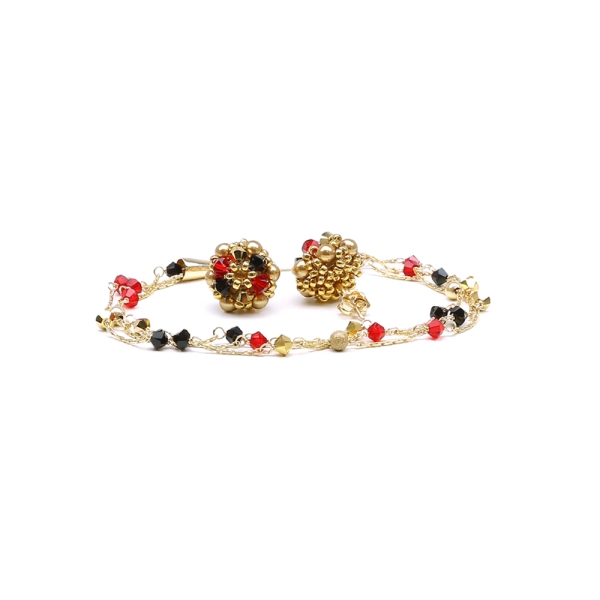 Arlechino set Ichiban bracelet and stud earrings